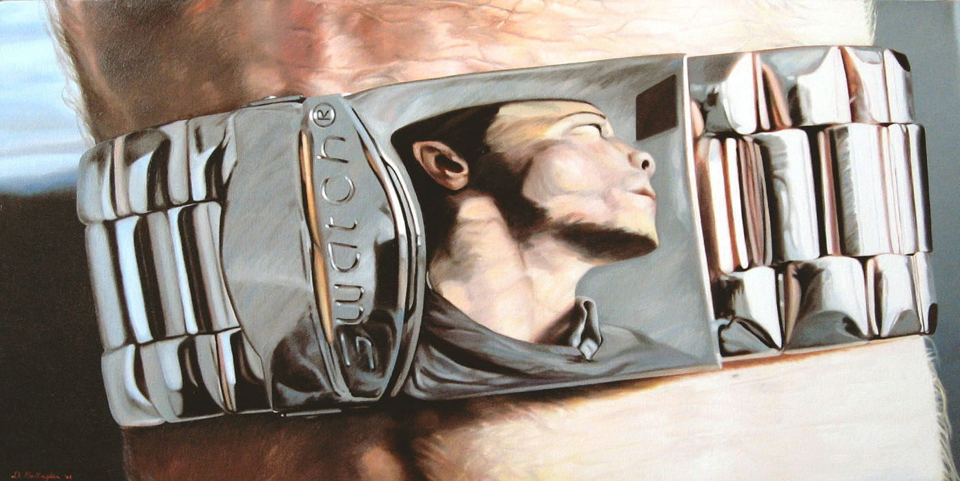 
'Time Obsession' 
(2006), 
oil on canvas, 
50x100 cm.
Private collection
